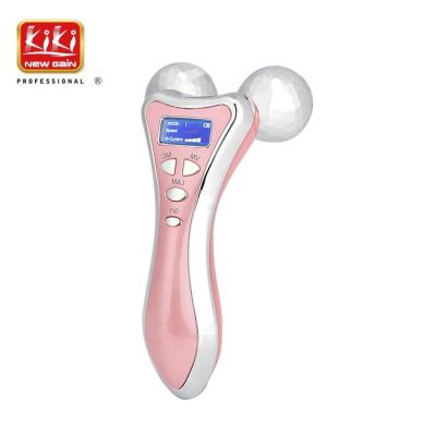 China Portable Face Lift NEW KIKI GAIN EMS Skin Lifting V Line Face Roller Massager Beauty Device For Facial Care for sale