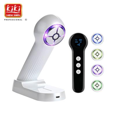 China New KIKI GAIN GAIN Radio Frequency Face Lift Portable LED EMS RF Skin Tightening Beauty Device For Home Use for sale