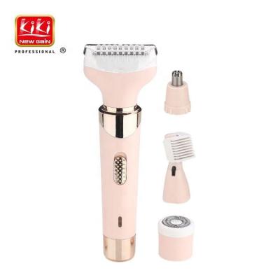 China 5 Heads KIKI NEWGAIN Interchangeable Rechargeable Electric Lady Shaver Kit For Whole Body Hair Removal Bikini Trimmer Epilator for sale