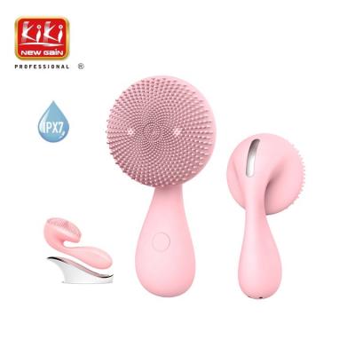 China NEW KIKI GAIN Detergent Skin Care Pore Cleanser Waterproof Face Massager Silicone Electric Facial Cleansing Brush For Home Use for sale