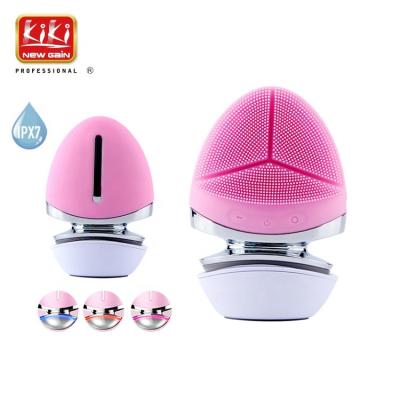 China NEW GAIN KIKI pore remover skin care waterproof electric silicone detergent facial cleaning brush for home use for sale