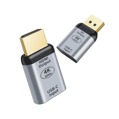 China Commercial 4K@60HZ USB3.1 Female Type C to DP/HDM Male Adapter Converter for sale