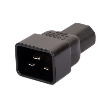 China Commercial IEC Power Adapter , IEC C20 Male To IEC 320 C13 AC Power Adapter Converter for sale