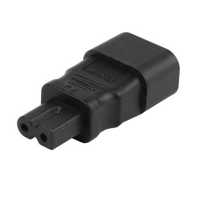 China Commercial IEC Power Adapter , IEC C14 Male To IEC 320 C7 AC Power Adapter Converter for sale