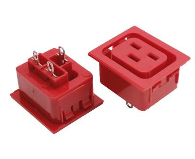 China IEC320 C19 250V 16A Commercial Colorful Red Blue Yellow Green Female Power Socket For PDU for sale