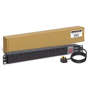 China Switch 8 Way 13a Switched PDU For Server Cabinets And Data Centers Multi Socket Power Strip for sale