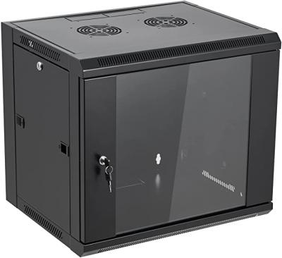 China SPCC Cold Rolled Steel 19 Inch 9U Wall Box Network Server Data Cabinet Rack Enclosure for sale