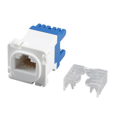 China Commercial Australian Type 90 Degree CLIPSAL STYLE UTP CAT5e / CAT6 RJ45 8P8C Keystone Network Jack for sale