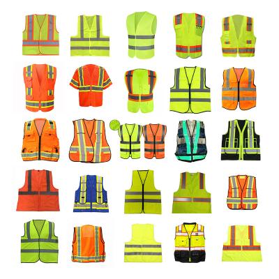 China Hot Sale Factory Wholesale Price High Visibility Customized Multiple Sizes OEM Workwear Crew Construction Hi Vis Reflective Safety Vest for sale