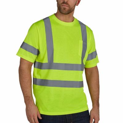 China Hi Vis Polo Vilibility Shirt Fluorescent Orange Safety Reflective Outdoor Shirt for sale