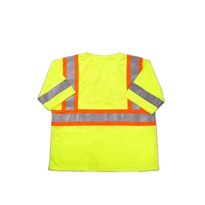 China Reflective T-shirts High Visibility Road Safety Traffic Safety Vest Shirt for sale