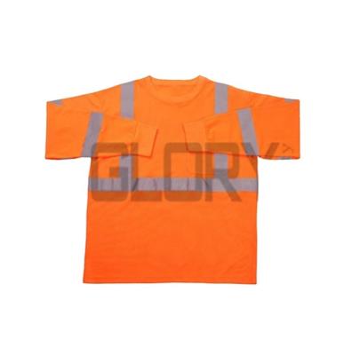 China Hi Vis Work Shirt Wear Reflective Safety Safety Polo T-Shirt For Men for sale