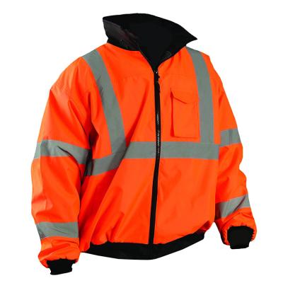 China Sale Good Quality Winter Safety Reflective Jackets Warm Reflective Working Jackets For Men Waterproof for sale