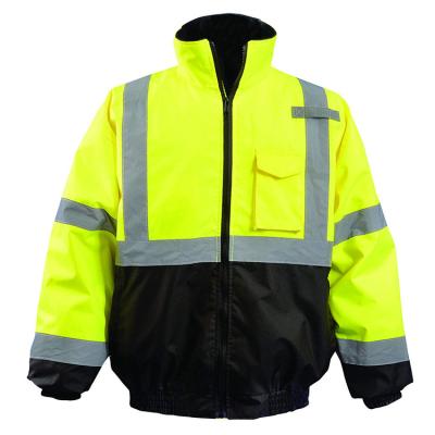 China Safety Reflective Custom Jackets High Visibility Jacket Winter Logo Reflective Work for sale