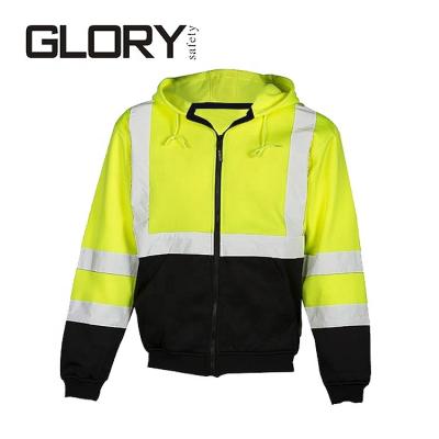 China Water Proof OEM/ODM Hi Vis Reflective Hoodie Construction Clothing Safety Hoodie for sale