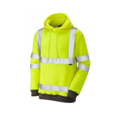 China OEM Mens Autumn Polyester Coat Safety High Visibility Hoodie Reflective Reflective Normal Apparel for sale