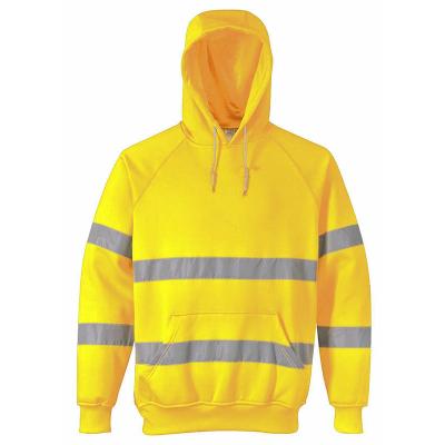 China Wholesale Supply Hi Vis Safety Reflective Hoodie Factory Custom Made Reflective Work Wear Professional Safety for sale