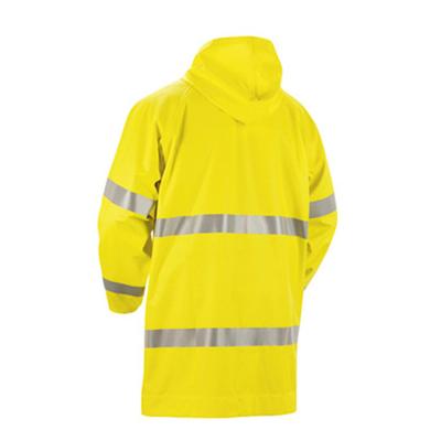 China Customized High Visibility Reflective Heavy Duty Raincoats Waterproof Jackets With Exterior Reflective Tapes for sale