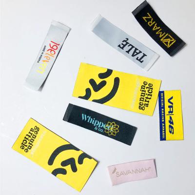 China Viable Customized Labels Logo Woven Private Apparel Labels And Tags for sale