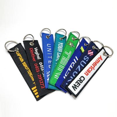 China For Backing /promotional Gift Key New Product Custom Embroidered Key Chain Throws Theft Key Indicator Metal Pendant Key Chain for sale