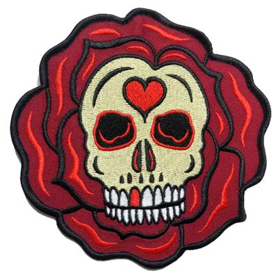 China Fashion Badge Handmade Heat Press Custom Patch Iron On Embroidery Patch For Apparel for sale