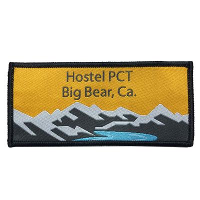 China Handmade Bulk Custom 3d Heat Press Badges Woven Embroidery Patch Sew Iron On For Apparel for sale