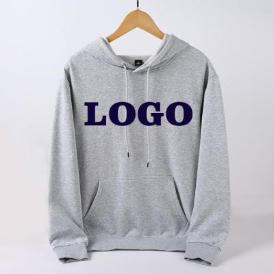 China Wholesale Blank Pullover Plain Printed Logo Printed Hoodies Anti-shrink Fleece Oversize Empty Men's Gym Hoodies for sale