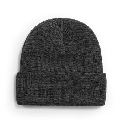 China COMMON Wholesale Acrylic Slapped Winter Knit Fisherman Custom Beanie Hat for sale