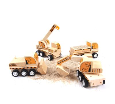 China Diy Car Truck Wooden Toys DIY Toy Mntl Children Wooden Assembly Educational Toyset Engineering Truck Kid's Building For Kids for sale