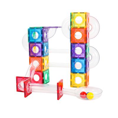 China Building Toy MNTL Stem BPA Free Marble Run Set Magnetic Building Tiles Kids Learning Educational Toys for sale