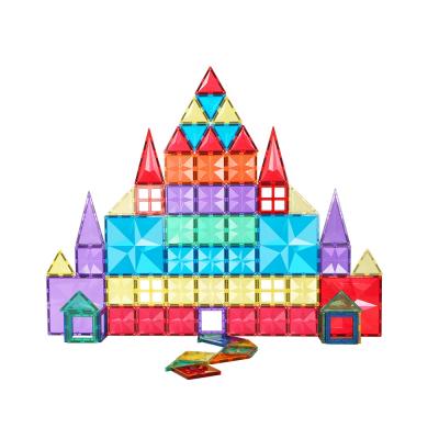 China Kindergarten Plastic Magnetic Building Toys Educational Toy Star Magnet Tile Building Blocks Building Blocks Tiles Toys for sale