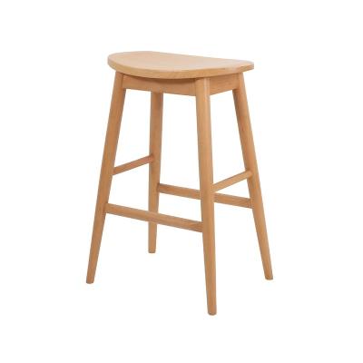 China Nordic high quality simple leisure bentwood furniture household solid wood bar stool Scandinavian bar stools for sale