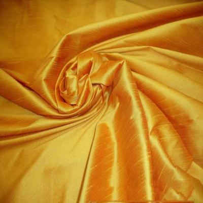 China Anti-Static Factory Supply Dupioni Imitated Bamboo Curtain Fabric Wall Cloth Silk Fabrics For Curtains Window for sale