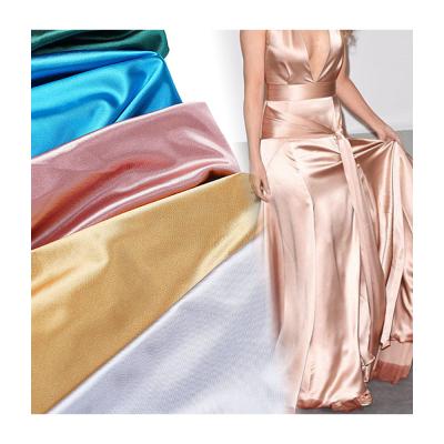 China Wholesale Price 94% Polyester 6% Spandex Shiny Stretch Satin Fabric For Sleep Wear for sale