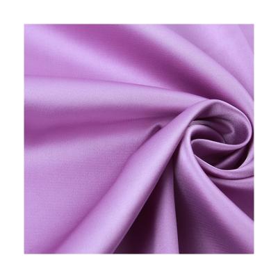 China Anti-Static 100% Polyester Stretch Pajama Lingerie Satin Fabric For Dress for sale