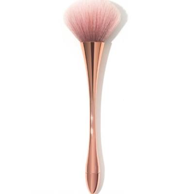 China Silky Soft Private Label 1pcs High Quality Blush Rose Gold Brush Handle Professional Makeup Brush Cosmetic Brush for sale