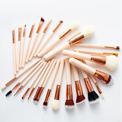 China Fan Brush 26Pcs Makeup Brush Low Private Label Moq Private Label Make Up Brushes for sale