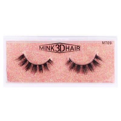 China New Mink Fur Handmade Daily Makeup Eyelash Natural Soft Eyelash Factory Tool Deep Curls Natural Reusable Customized False Eyelashes for sale