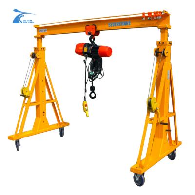 China 500kg 1ton 2ton 3ton Portable Gantry Cranewarehouse application mini manual electric hoist for sale