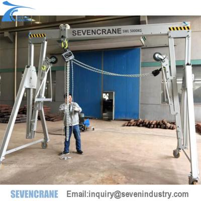 China 0.5T-5000kg aluminum portable crane a girder foldable Mini Gantry cranes for sale