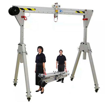 China 500kg 1t 2t foldable aluminum portable shop gantry crane for sale