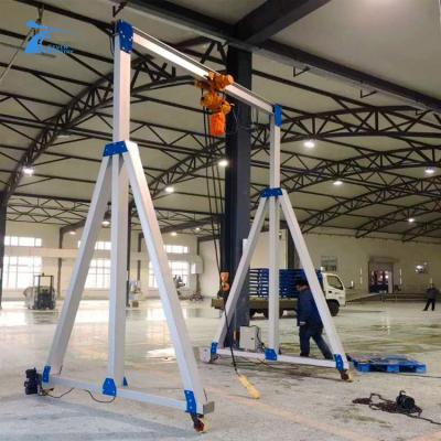 China aluminum traveling mini indoor small 3ton gantry crane price for sale