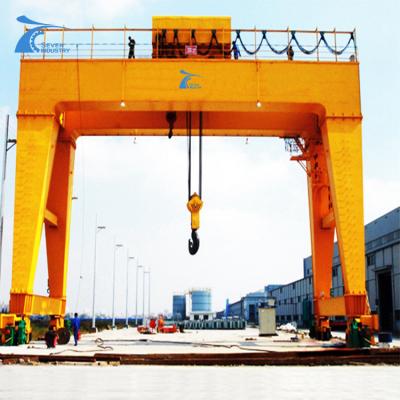 China Large Capacity Overhead Gantry Crane 100Ton Double Girder With Buffer Stop for sale