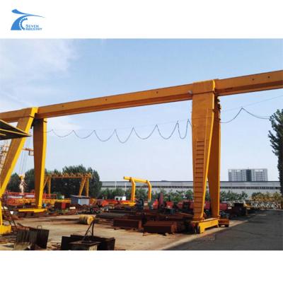 China Rail mounted Single Girder Gantry Crane beam 10 ton outdoor for sale for sale