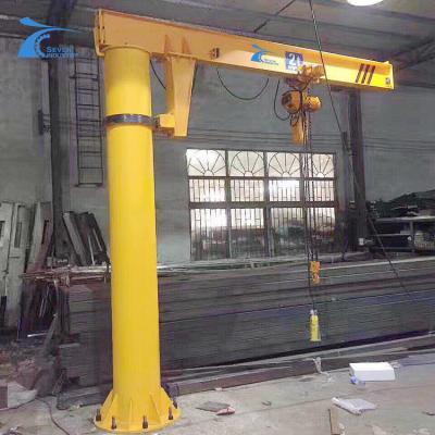 China 360 degree 2t pillar jib crane with electric hoist from China for sale