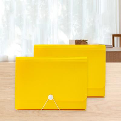 China Multi-function Organ Bag 13 Grid Reactive Paper Storage Folder Student Magazines Insert Bag Folder Multi-layer Portable Data Folder for sale