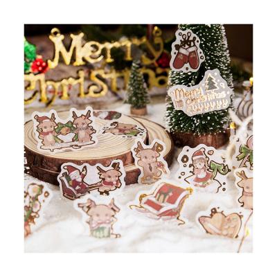 China Mini Christmas Hand Account Decoration Stickers Sticker Romantic Holiday Diy 8 Styles for sale