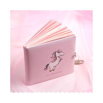 China Wholesale Hardcover Book Factory Girl Heart Unicorn Planet Leather Notebook Hand Register Gift Box Kids Figure Dictionary Hand Register for sale