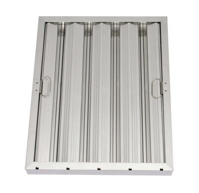 China Kitchen Stainless Steel Firm Air Filter UL/CUL/NSF Listed Baffle Grease Filter for sale