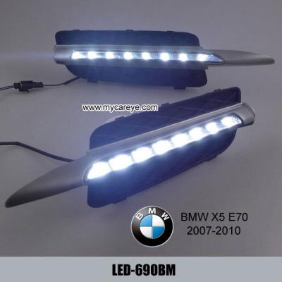 China BMW X5 E70 DRL LED Daytime driving light kit Car front lights upgrade for sale